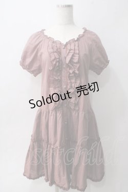 画像1: axes femme / シャーリングワンピース M ピンク Y-25-06-01-138-AX-OP-SZ-ZY