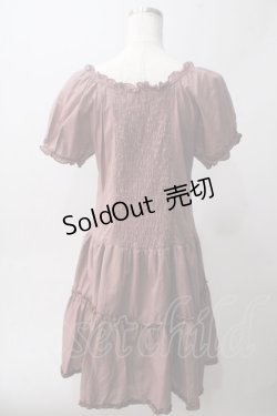 画像2: axes femme / シャーリングワンピース M ピンク Y-25-06-01-138-AX-OP-SZ-ZY