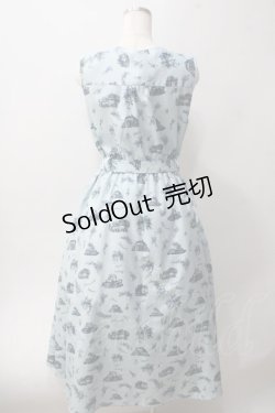 画像2: axes femme / ヌーベルジュイ柄ワンピース M サックス Y-25-06-01-139-AX-OP-SZ-ZY