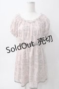 axes femme POETIQUE / ティーカップストライプワンピース M ピンク Y-25-06-01-140-AX-OP-SZ-ZY