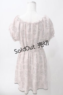 画像2: axes femme POETIQUE / ティーカップストライプワンピース M ピンク Y-25-06-01-140-AX-OP-SZ-ZY