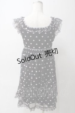 画像2: MILK / ハートチュールベビードール  ブラック×ピンクハート Y-25-06-01-144-ML-OP-SZ-ZY
