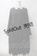 mpetit by misako / AM*レースエリプリーツワンピース LL 中黒 Y-25-06-01-146-LO-OP-SZ-ZY