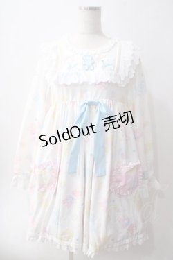 画像1: DOLLS PARTY / ANIMAL KINDERGARTEN ワンピース M 白 Y-25-06-01-149-EL-OP-SZ-ZY