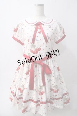 画像1: Larmes d'Anges / French Cherryワンピース M オフ白 Y-25-06-01-152-EL-OP-SZ-ZY