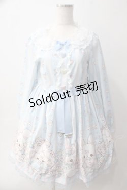 画像1: To Alice / Pastel Baby Rabbitワンピース S サックス Y-25-06-01-153-LO-SK-SZ-ZY