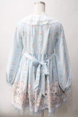 画像2: To Alice / Pastel Baby Rabbitワンピース S サックス Y-25-06-01-153-LO-SK-SZ-ZY