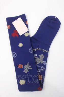 画像1: metamorphose / 乙女の白昼夢オーバーニー  藍 Y-25-06-01-021-ME-ZA-SZ-ZY