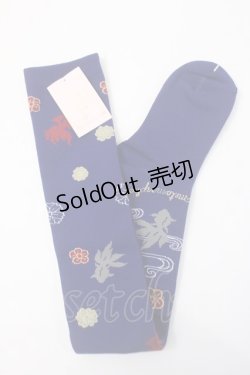 画像1: metamorphose / 乙女の白昼夢オーバーニー  藍 Y-25-06-01-021-ME-ZA-SZ-ZY