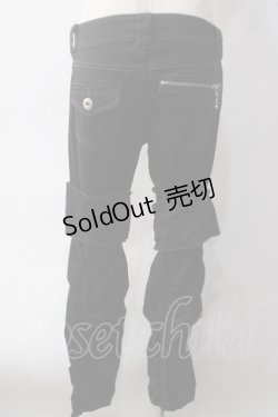 画像2: ALGONQUINS / シャーリングパンツ  黒 Y-25-06-01-164-AL-PA-SZ-ZY