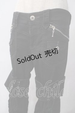 画像3: ALGONQUINS / シャーリングパンツ  黒 Y-25-06-01-164-AL-PA-SZ-ZY
