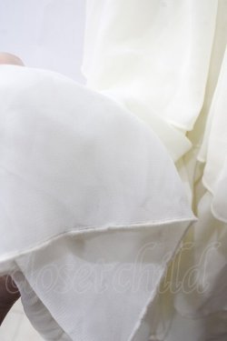 画像3: ATELIER PIERROT / Four-Tiered Ruffle Chiffon Skirt  アイボリー Y-25-06-01-179-EL-SK-SZ-ZY
