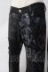 画像4: NAOTO SEVEN / 異素材プリントパンツ  黒×青 Y-25-06-01-180-HN-PA-SZ-ZY (4)