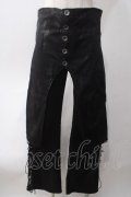 Sixh / ジャガードオーバースカート付編上げパンツ  黒 Y-25-06-01-182-HN-PA-SZ-ZY