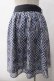 画像2: axes femme POETIQUE / ラビットブーケ柄スカート M 紺 Y-25-06-01-190-AX-SK-SZ-ZY (2)