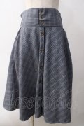 axes femme / コルセット風ベルトスカート M 紺 Y-25-06-01-197-AX-SK-SZ-ZY