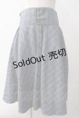 axes femme / コルセット風ベルトスカート M 紺 Y-25-06-01-197-AX-SK-SZ-ZT166