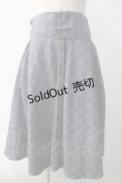 画像1: axes femme / コルセット風ベルトスカート M 紺 Y-25-06-01-197-AX-SK-SZ-ZT166