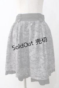 axes femme / トラベル柄スカート M 黒 Y-25-06-01-198-AX-SK-SZ-ZY
