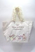 Maison de FLEUR / すみっコぐらし 刺繍フリルハンドルトートバッグ F アイボリー Y-25-06-01-029-LO-BG-SZ-ZY