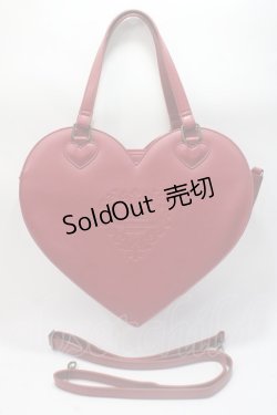 画像1: BABY,THE STARS SHINE BRIGHT / Heart BAG  エンジ Y-25-06-01-030-BA-AC-SZ-ZY