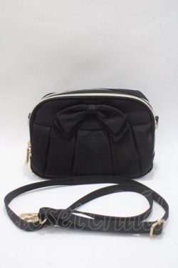 画像1: m petit by misako / AMリボンショルダーウォレットSLD  中黒 Y-25-06-01-032-LO-BG-SZ-ZY