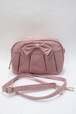 画像1: m petit by misako / AMリボンショルダーウォレットSLD  中桃 Y-25-06-01-033-LO-BG-SZ-ZY