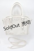 axes femme / スカラップボストンバッグ  生成り Y-25-06-01-037-AX-BG-SZ-ZY