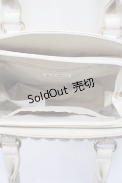画像3: axes femme / スカラップボストンバッグ  生成り Y-25-06-01-037-AX-BG-SZ-ZY