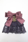 metamorphose / 3段レースジャボブローチ&クリップ  パープル Y-25-06-01-039-ME-ZA-SZ-ZY