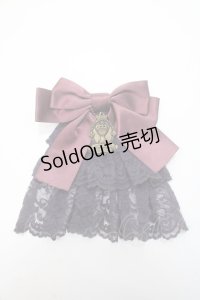 metamorphose / 3段レースジャボブローチ&クリップ  パープル Y-25-06-01-039-ME-ZA-SZ-ZY