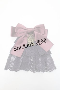 画像1: metamorphose / 3段レースジャボブローチ&クリップ  パープル Y-25-06-01-039-ME-ZA-SZ-ZY