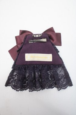 画像2: metamorphose / 3段レースジャボブローチ&クリップ  パープル Y-25-06-01-039-ME-ZA-SZ-ZY
