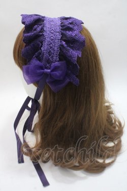 画像2: ATELIER PIERROT / Gothic Lattices Headdress  パープル Y-25-06-01-041-EL-AC-SZ-ZY
