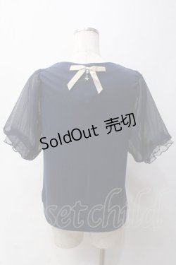 画像2: axes femme / ピーター・パン/刺繍トップス F 紺 Y-25-06-03-042-AX-TO-SZ-ZY