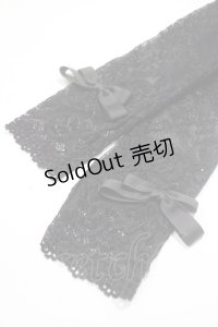 m petit by misako / AOロングアームカバー  黒 Y-25-06-03-006-LO-ZA-SZ-ZT150-F001
