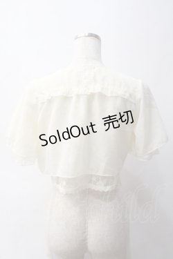 画像2: axes femme / レースシフォンボレロ  キナリ Y-25-06-03-047-AX-TO-SZ-ZY