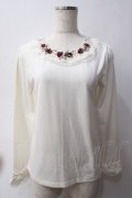axes femme / バラレースガーデンインナー M 生成り Y-25-06-03-048-AX-TO-SZ-ZY