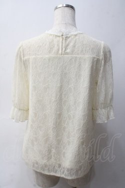 画像2: axes femme / 総レースプルオーバー  白 Y-25-06-03-049-AX-TO-SZ-ZY
