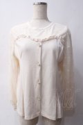 axes femme / ビスチェ切替レースプルオーバー M 生成り Y-25-06-03-052-AX-TO-SZ-ZY