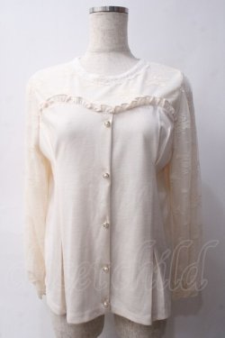 画像1: axes femme / ビスチェ切替レースプルオーバー M 生成り Y-25-06-03-052-AX-TO-SZ-ZY