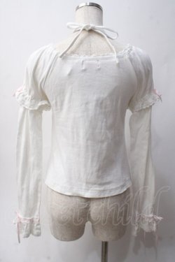 画像2: Angelic Pretty / 三段シャーリングカットソー  シロ Y-25-06-03-054-AP-TO-SZ-ZY