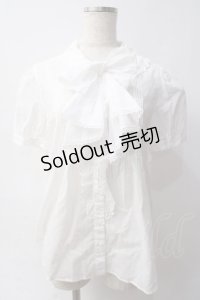 Jane Marple / Multiple ribbon ブラウス M 白 Y-25-06-03-055-JM-BL-SZ-ZY