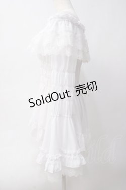 画像3: ATELIER PIERROT / オフショルダーシャーリングカットソー  ホワイト Y-25-06-03-056-EL-BL-SZ-ZY