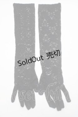 画像2: GOTH / レース手袋  黒 Y-25-06-03-007-GO-ZA-SZ-ZY
