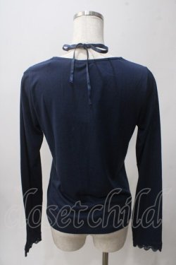 画像2: axes femme / ストラップ付ビジューインナー M 紺 Y-25-06-03-062-AX-TO-SZ-ZY