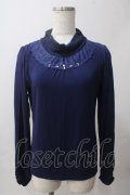 axes femme / レースタートルインナー M 紺 Y-25-06-03-064-AX-TO-SZ-ZY