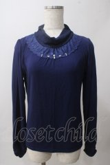 axes femme / レースタートルインナー M 紺 Y-25-06-03-064-AX-TO-SZ-ZI