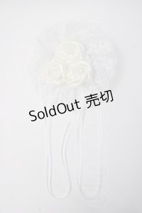 GOTH / バラ付きクリップ  白 Y-25-06-03-009-GO-ZA-SZ-ZY
