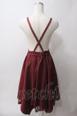 画像2: axes femme / サス付きイレヘムデザインスカート M ワイン Y-25-06-03-070-AX-SK-SZ-ZY